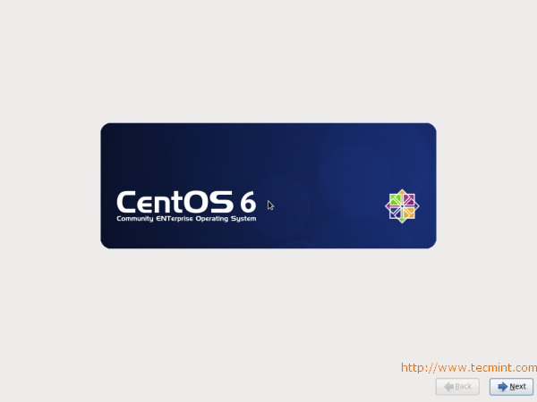 CentOS 6.3 Welcome Screen