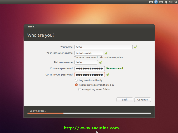 Ubuntu 12.10 Installation Progress Ubuntu 12.10 Installation Progress