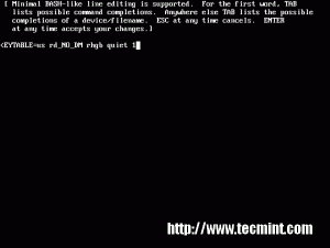 Append 1 at the GRUB Append 1 at the GRUB