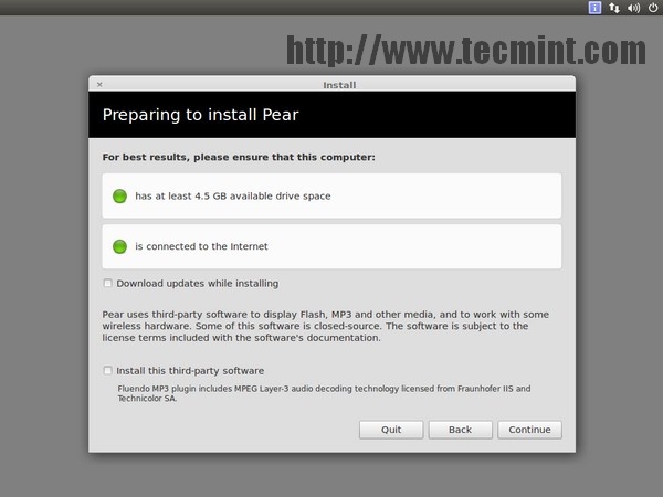 Pear Linux Drive Space