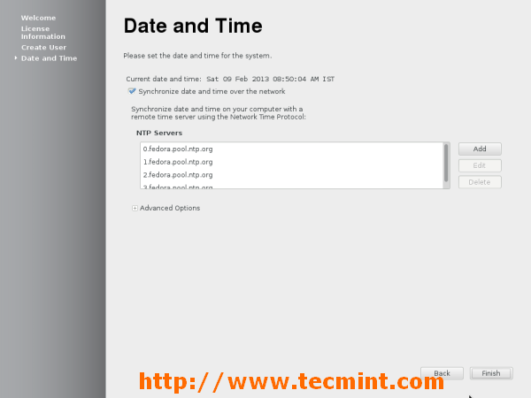 Set Date and Time