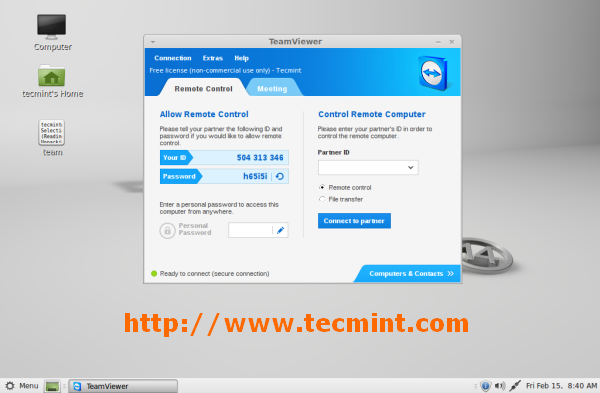 Install TeamViewer in Linux Mint