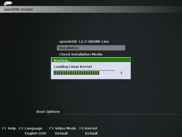 Loading Kernel OpenSuse