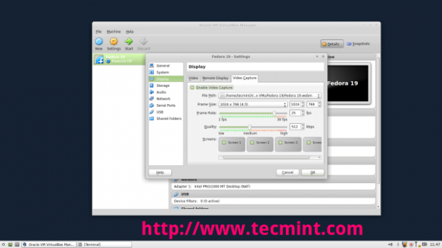 Virtualbox Video Capture