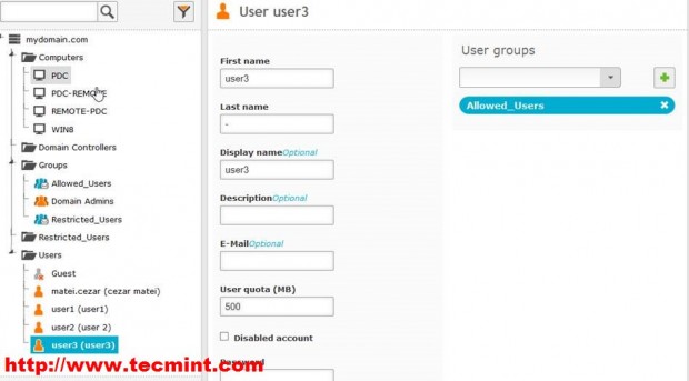 Integrate Users in Group