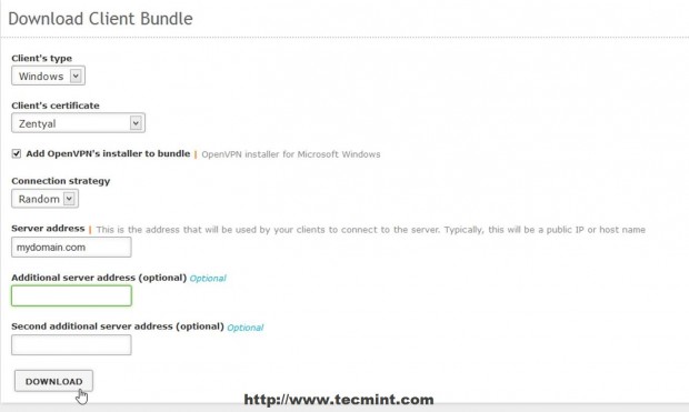 Configure Client Bundle for Windows