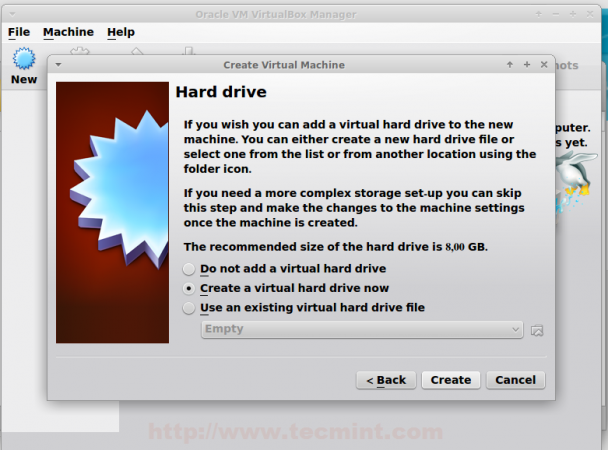 Create Virtual Hard Drive