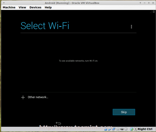 Select WiFi Network