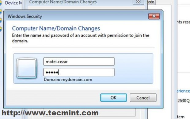Enter Domain User and Pass