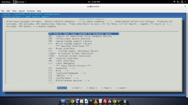 Input Device Support for Kernel