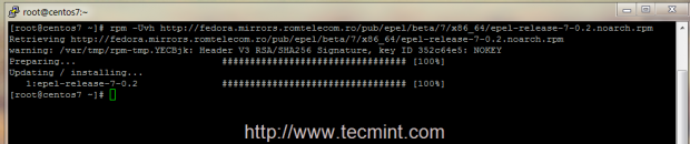 Install EPEL in CentOS 7
