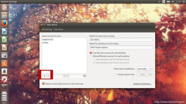 Add Keyboard Language in Ubuntu 14.10