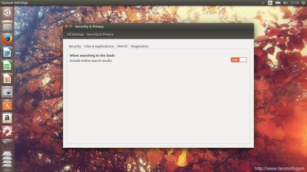 Turn Off Online Search in Ubuntu 14.10