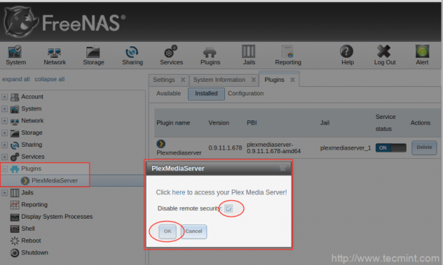 Enable Plex Media Access