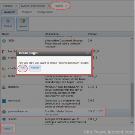 Install Plex Media Plugins