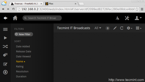 Plex Media Dashboard