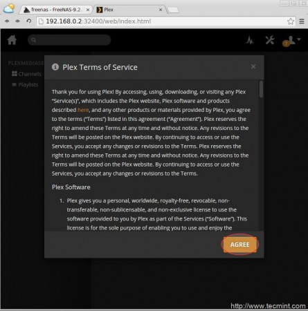 Plex Media License Agree