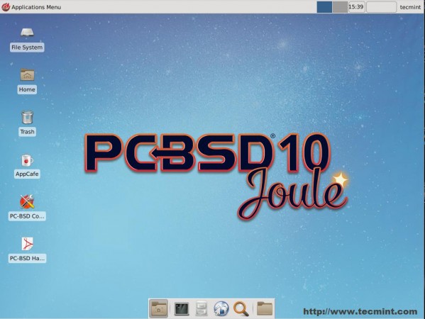 PC BSD Desktop Screen