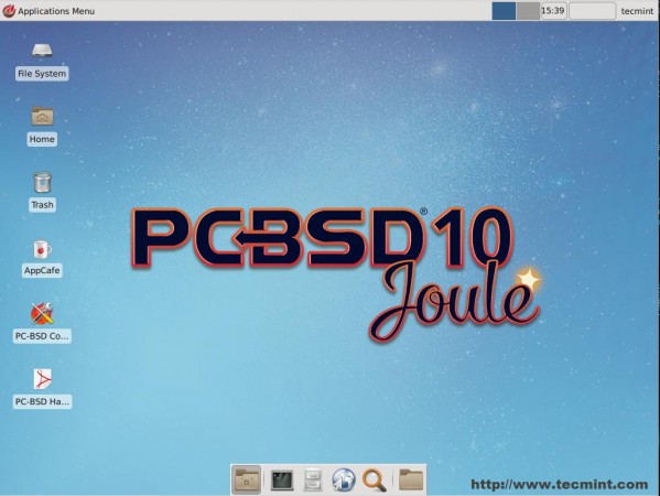 PC BSD Desktop Screen