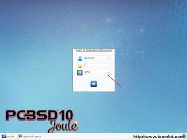Select Desktop Environment