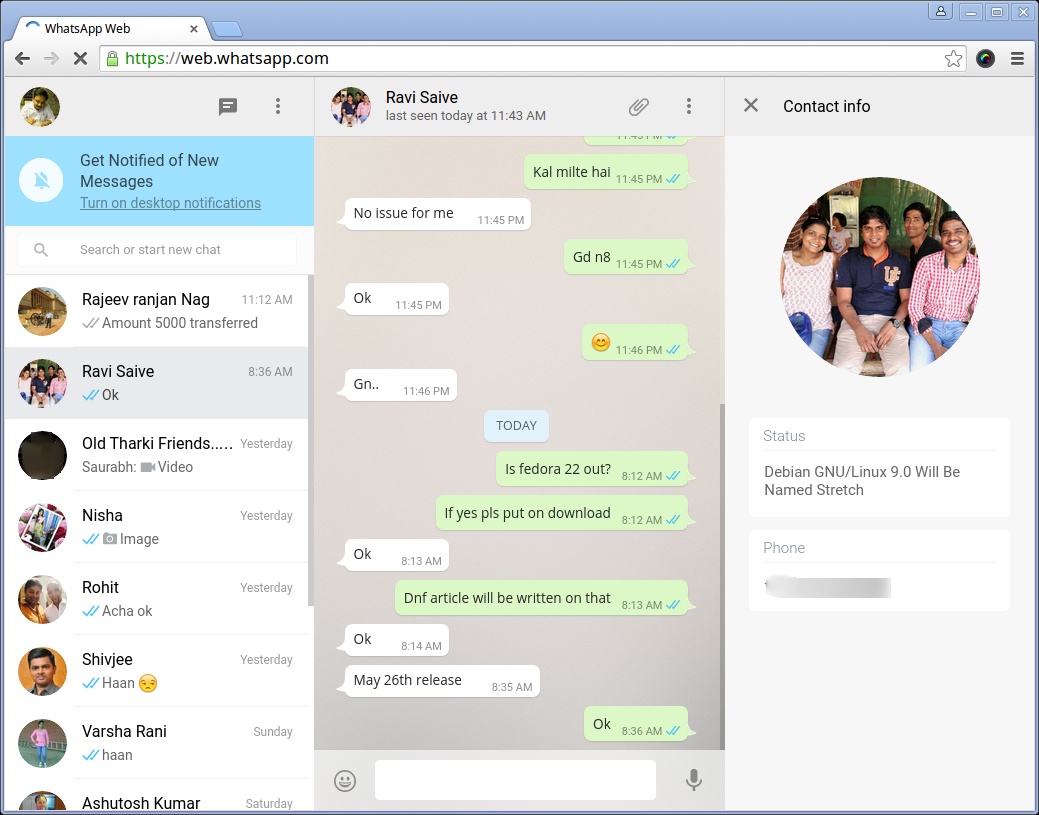 How To Use Whatsapp On Linux Using Whatsapp Web Client