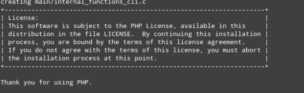 PHP 7 Configuration Successful