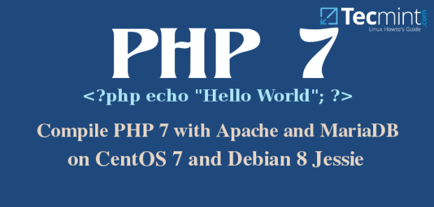 Install PHP 7 on CentOS 7 and Debian 8