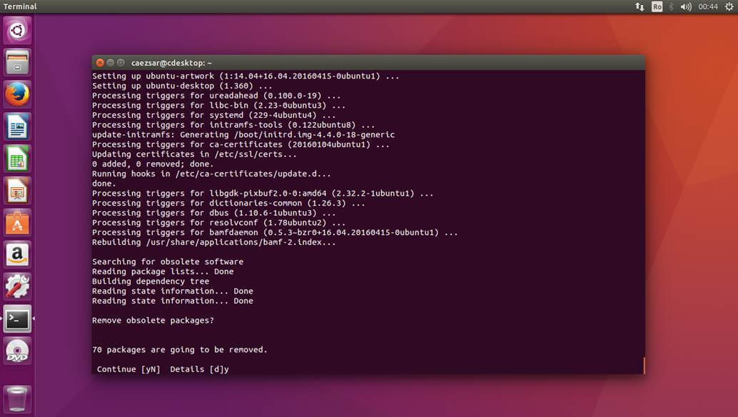 Ubuntu how to resume a stopped process