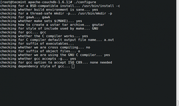 Configure Apache CouchDB