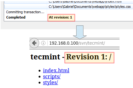 Confirm SVN Repository Revision