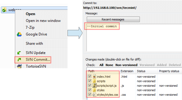 Deploy Files to Remote SVN Repository