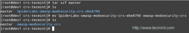 Extract mod_security Core Rules