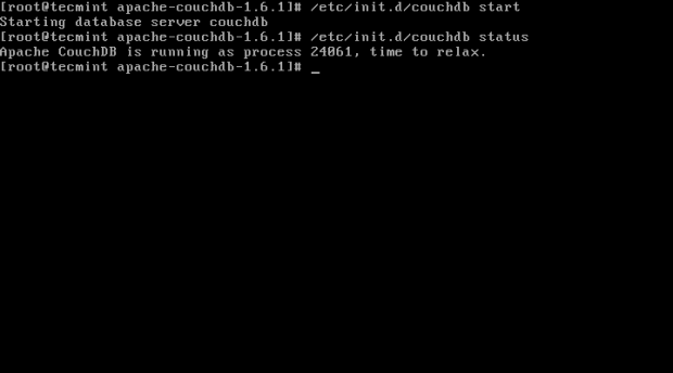 Start Apache CouchDB