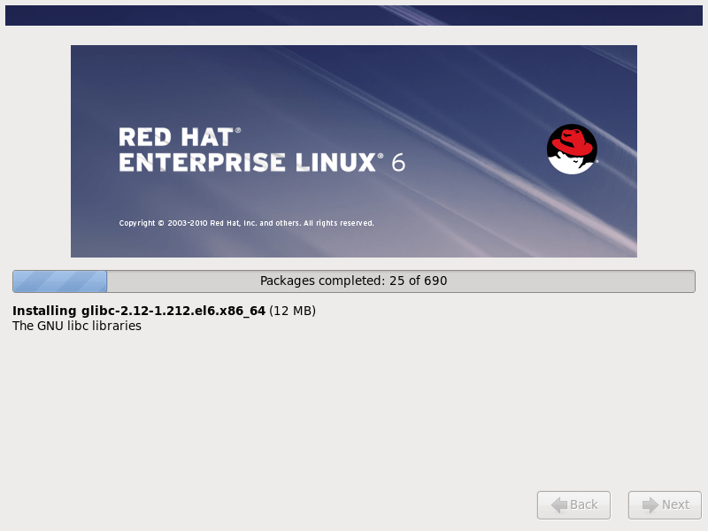 RHEL 6.10 Installation Process