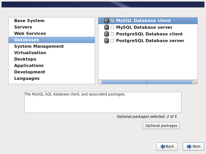 Select Software to Install