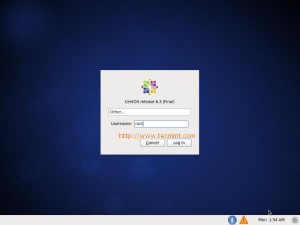 CentOS 6.3 Login Screen