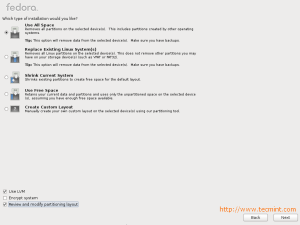 Fedora 17 Partition Selection