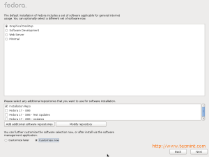 Fedora 17 Software Selection