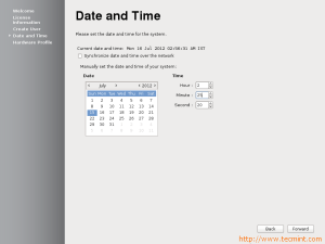 Fedora 17 Set Date and Time