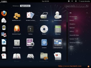Fedora 17 Desktop Screen