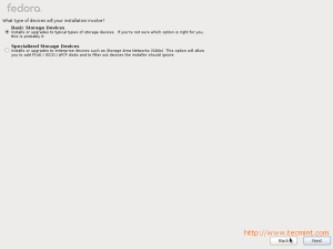 Fedora 17 Storage Device Selection