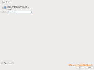Fedora 17 Hostname Setup