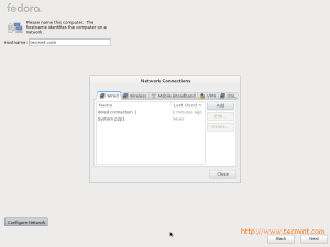 Fedora 17 Network Setup