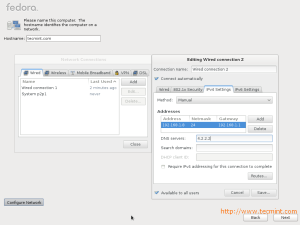Fedora 17 Network Configuration