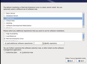 Select RHEL 6 Installation Packages