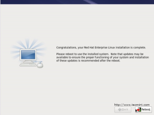 Reboot RHEL 6 Installation