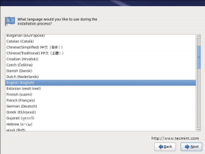 Select RHEL 6 Language