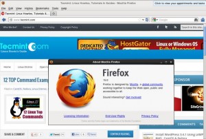 Firefox 15 in Centos