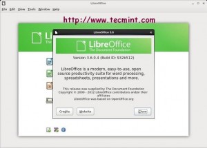 LibreOffice About Screen