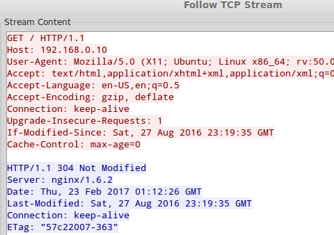 Monitor TCP Conversation